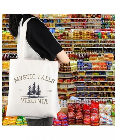 Vampire TV Show Merchandise Tote Bag TVD Enthusiasts Gift Vampire Lover Gift Mystic Falls Virginia Est 1864 Gift Us-mysticfal...