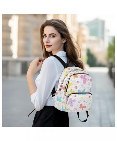 Mini Backpack Purse for Women Lightweight Girls Small Size Cute Butterfly Color School Teens College Traveling Small $18.14 B...