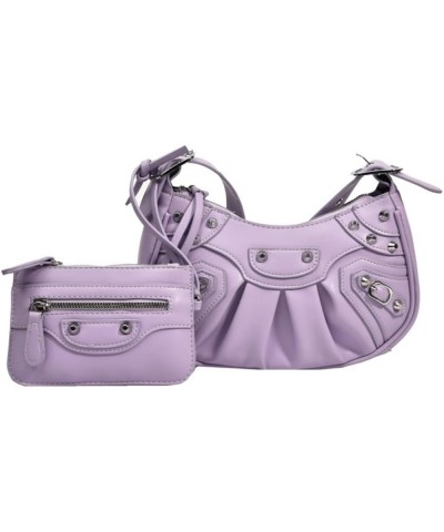 Y2k Purse Crossbody Bags for Women Trendy Shoulder Bag for Women Fall Fashion 2022 Purple $23.21 Shoulder Bags