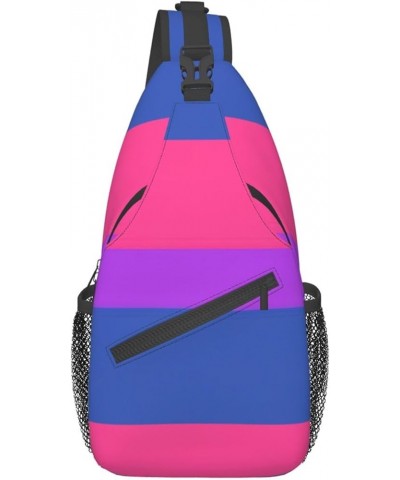 Durable Adjustable Outdoor Hiking Pride Flag Print Cross Chest Bag Diagonally Single Shoulder Backpack Pride Flag $20.14 Cros...