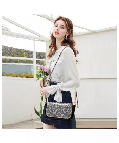 Crossbody Bags for Women Trendy Women's Black Shoulder Bag Small PU Leather Flap Cross Body Bag Handbags Pattern1 $23.36 Cros...