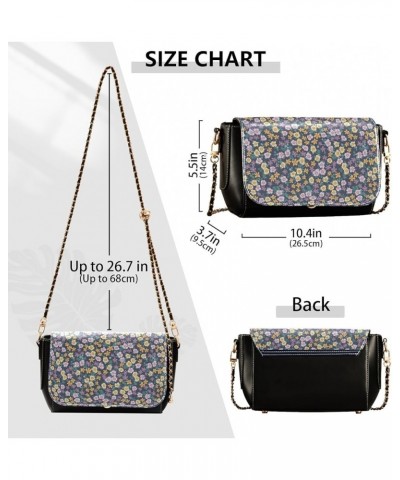 Crossbody Bags for Women Trendy Women's Black Shoulder Bag Small PU Leather Flap Cross Body Bag Handbags Pattern1 $23.36 Cros...