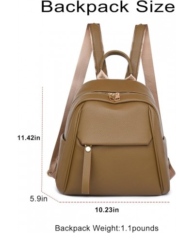 Classic Backpack Purse for Women,Fashion Small Backpack for Ladies Anti-theft Travel Bag (1-Black) 1-coffee $13.25 Backpacks