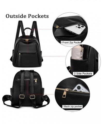 Classic Backpack Purse for Women,Fashion Small Backpack for Ladies Anti-theft Travel Bag (1-Black) 1-coffee $13.25 Backpacks