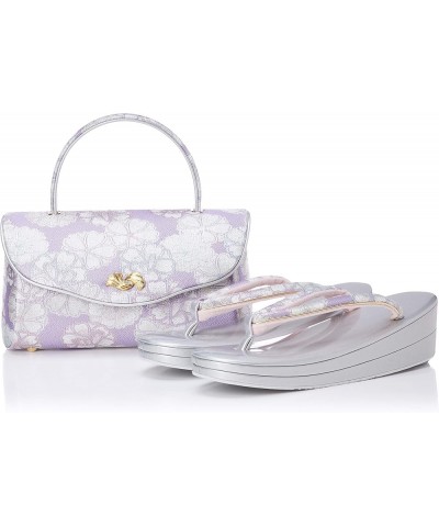 Zori Sandal Handbag Set (Japanese-Made in Japan) Purple Berry $56.39 Handbags