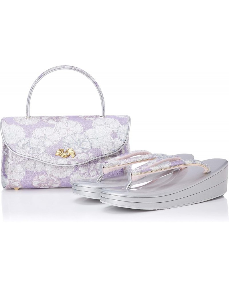 Zori Sandal Handbag Set (Japanese-Made in Japan) Purple Berry $56.39 Handbags