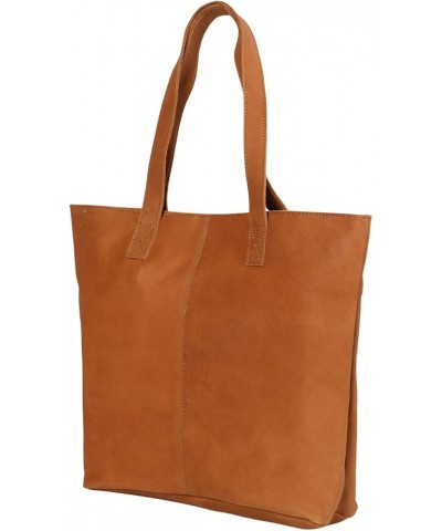 Genuine Leather Purse Large Leather Tote Bag Women's Shoulder Bag Cognac $18.90 Totes