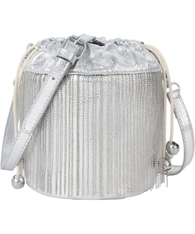 Buddy Handbag Women Rivet Shell Bag Fashion Tassel Shoulder Crossbody Bag Chic Tote Purse Tassels¡ªsilver $23.00 Satchels