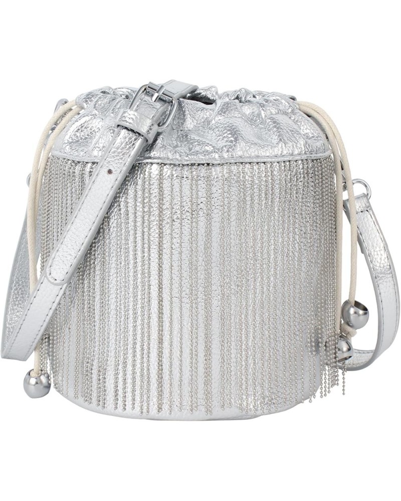 Buddy Handbag Women Rivet Shell Bag Fashion Tassel Shoulder Crossbody Bag Chic Tote Purse Tassels¡ªsilver $23.00 Satchels