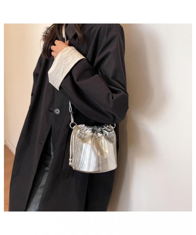 Buddy Handbag Women Rivet Shell Bag Fashion Tassel Shoulder Crossbody Bag Chic Tote Purse Tassels¡ªsilver $23.00 Satchels