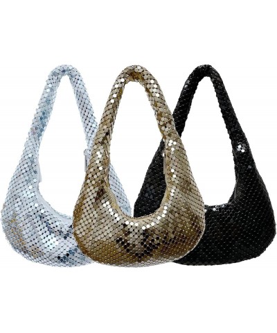 Shoulder Bag Sequin Purse Evening Bag Y2k Purse 2000s Fashion Rave Accessories Evening Bags and Clutches Silver Clutch Silver...