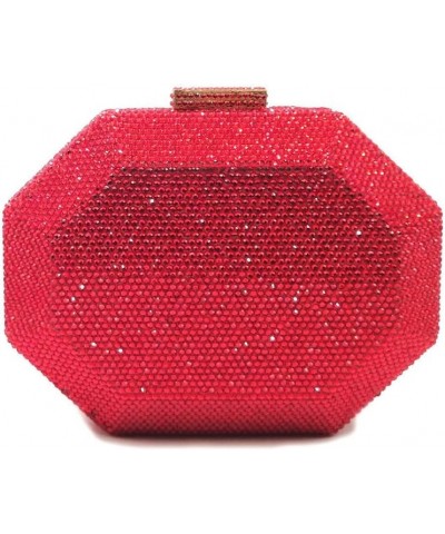 Women's Shoulder Handbags Bling Purses for Women Rhinestones Diamond Purse Rhinestone Clutch Purse for Wedding Party Red $63....