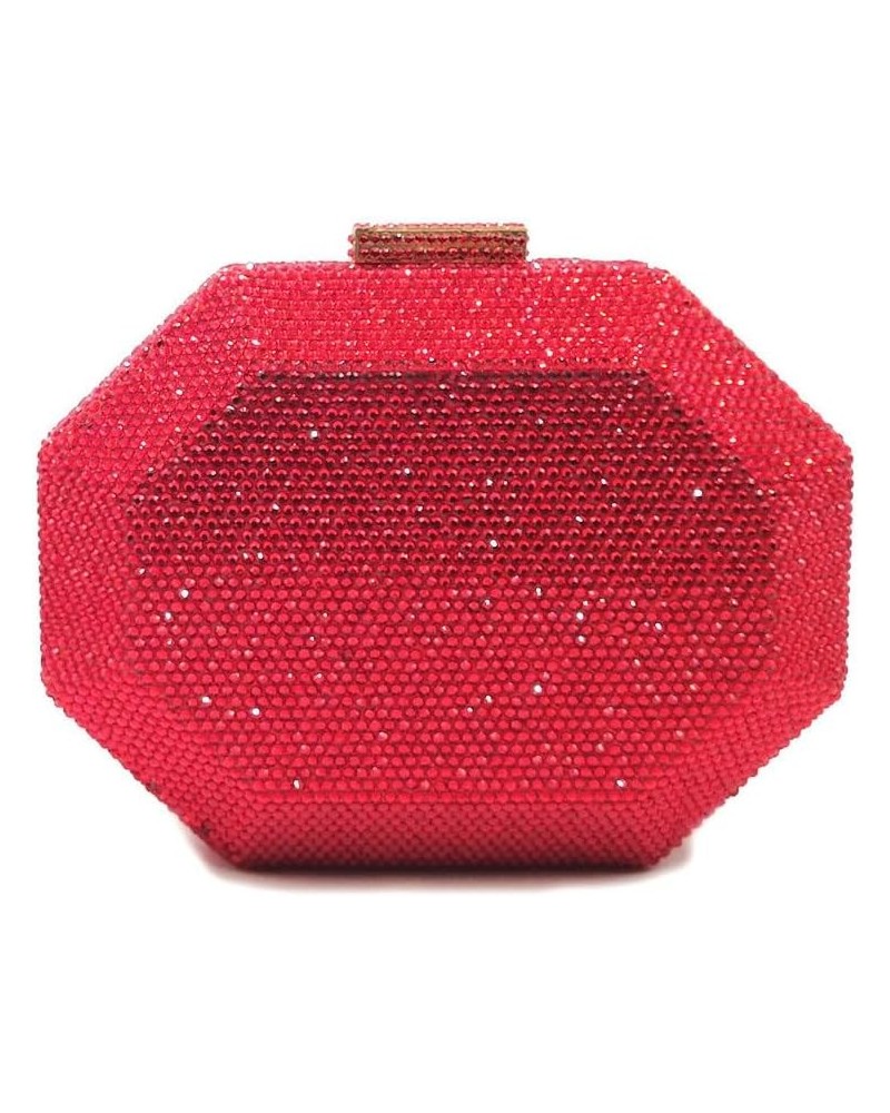 Women's Shoulder Handbags Bling Purses for Women Rhinestones Diamond Purse Rhinestone Clutch Purse for Wedding Party Red $63....