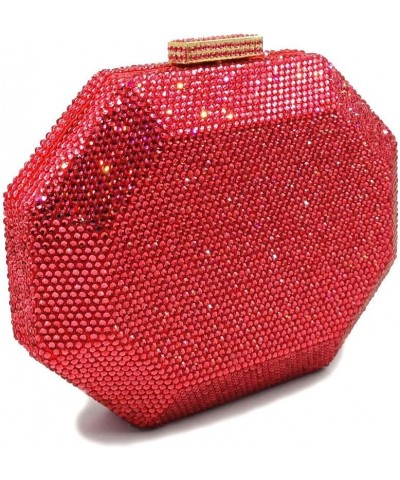 Women's Shoulder Handbags Bling Purses for Women Rhinestones Diamond Purse Rhinestone Clutch Purse for Wedding Party Red $63....