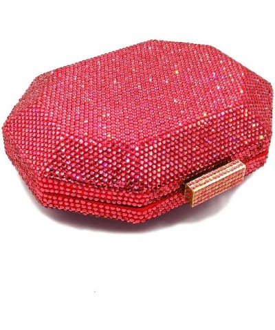 Women's Shoulder Handbags Bling Purses for Women Rhinestones Diamond Purse Rhinestone Clutch Purse for Wedding Party Red $63....