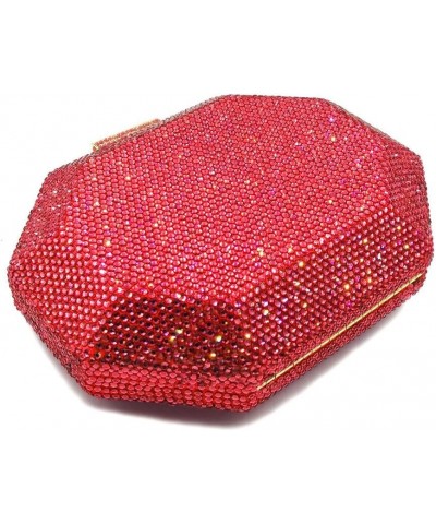 Women's Shoulder Handbags Bling Purses for Women Rhinestones Diamond Purse Rhinestone Clutch Purse for Wedding Party Red $63....