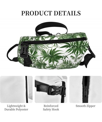 Marble Purple Print Unisex Casual Tactical Daypack Versatile Crossbody Backpack Sling Shoulder Pack Flowering Herbs and Herba...