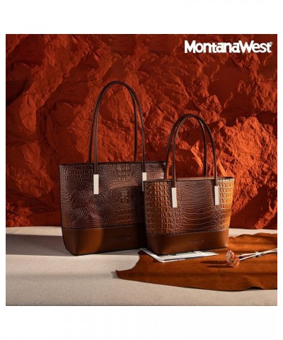 Tote Bags for Women Medium Satchel Purse *Crocodile Monogram Brown $12.00 Totes