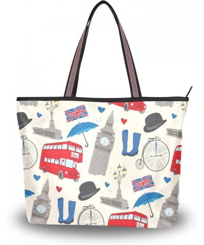 Tote Bag Women Handbag Printed HandbagBig Ben London Stylish Tote Handbag for Women Hobo Bag Big Ben London $13.56 Totes