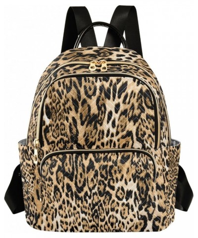 Fashion Backpack Mini Backpack Purse Casual Daily Backpack Tiger Leopard Print for Travel for College Work Small $17.91 Backp...