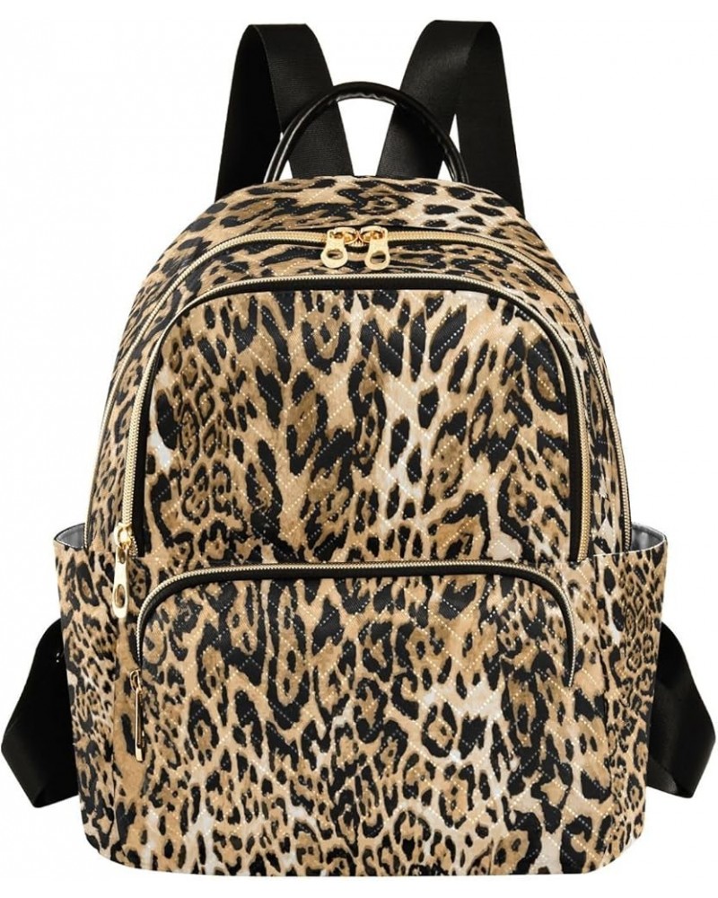 Fashion Backpack Mini Backpack Purse Casual Daily Backpack Tiger Leopard Print for Travel for College Work Small $17.91 Backp...