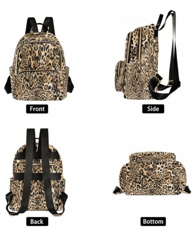 Fashion Backpack Mini Backpack Purse Casual Daily Backpack Tiger Leopard Print for Travel for College Work Small $17.91 Backp...