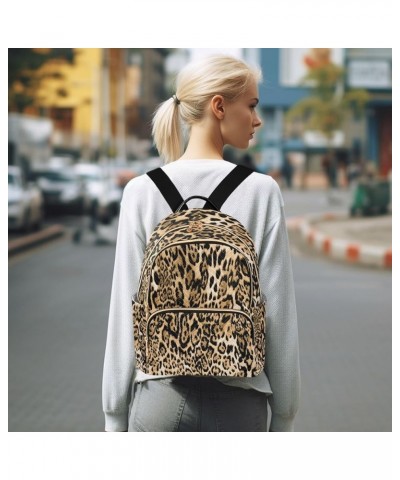 Fashion Backpack Mini Backpack Purse Casual Daily Backpack Tiger Leopard Print for Travel for College Work Small $17.91 Backp...