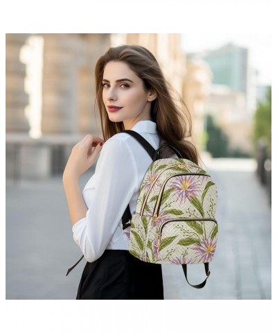 Tropical Flowers and Leaves Exotic Floral Casual Fashion Polyester Travel Rucksack Shoulder Bag Color Small $22.19 Backpacks