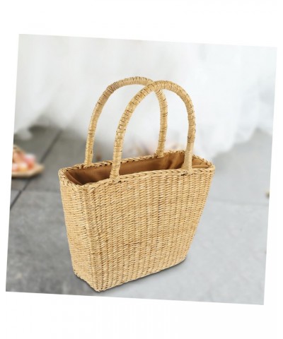 2pcs Straw Bag Rattan Baskets for Storage Woven Summer Bag Summer Woven Tote Beach Tote Bags Large Tote Bag Boho Straw Handba...