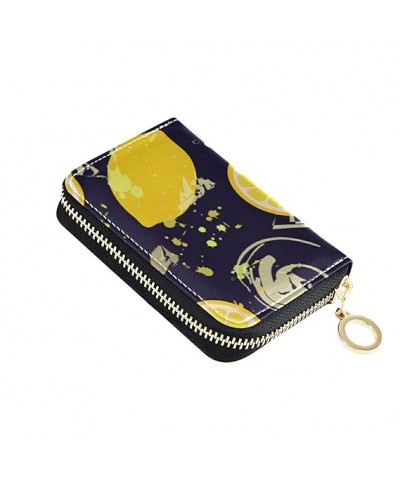 Seamless Gold Indian Aztec Tattoo Tribal Ornament Elephants on Dark Credit Card Coin wallet, Key Change Organizer Zipper Purs...