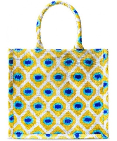 Stylish Handmade Silk Tote Bag (Medium) made of exclusive natural silk fabric, woven and dyed by hand Sudan $141.45 Totes