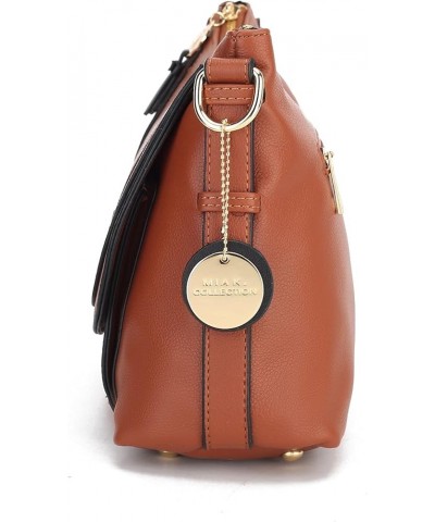 Crossbody Bag for Women, Designer Lady Purse Large Messenger Maggie Navy Wine $22.88 Crossbody Bags