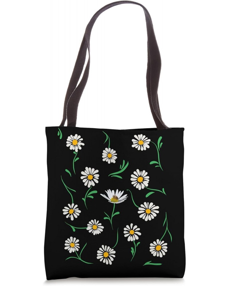 Daisies Chamomile Marguerites Cute Floral Retro Daisy Flower Tote Bag $9.22 Totes