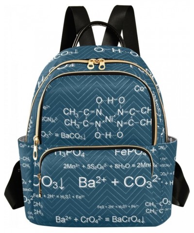 Chemical Formulas Backpack Purse for Women, Anti Theft Backpack Lightweight Small Travel Backpack Shoulder Bag Mini(10.23'' x...