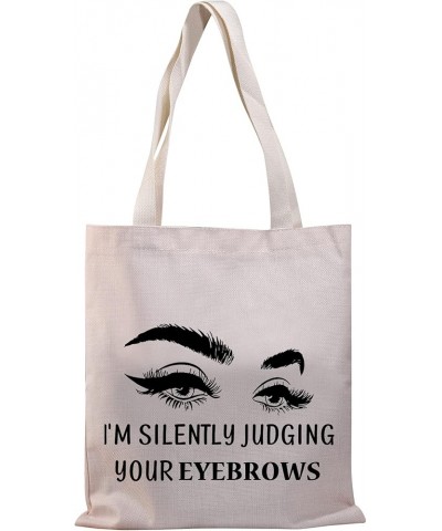 Esthetician Tote Bag Beautician Gift I'm Silently Judging Your Eyebrows Funny Esthetician Supplies Bag Judging Eyebrows Tg $1...