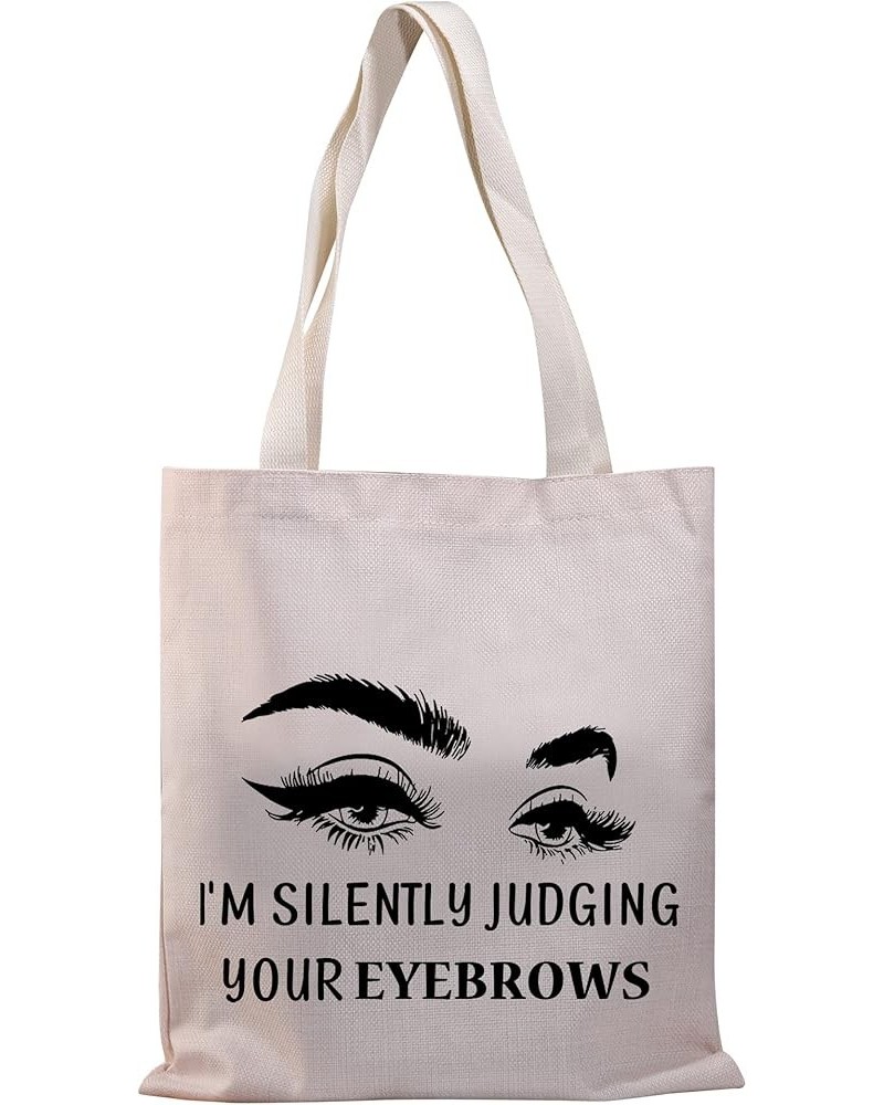 Esthetician Tote Bag Beautician Gift I'm Silently Judging Your Eyebrows Funny Esthetician Supplies Bag Judging Eyebrows Tg $1...