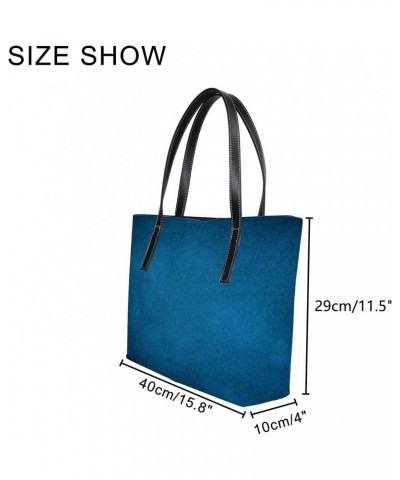 Shoulder Bag Tote Bags for Women Navy Blue Leather Shopper Work Handbags Large Casual Bag $23.45 Totes