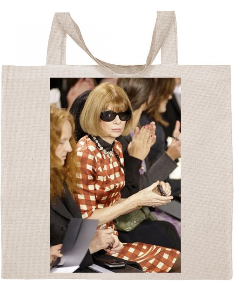 Anna Wintour - Cotton Photo Canvas Grocery Tote Bag IDPP95918 $15.25 Totes