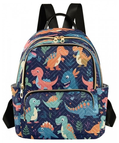 Fashion Backpack Mini Backpack Purse Casual Daily Backpack Blue Green Dinosaur for Travel for College Work Medium $19.37 Back...