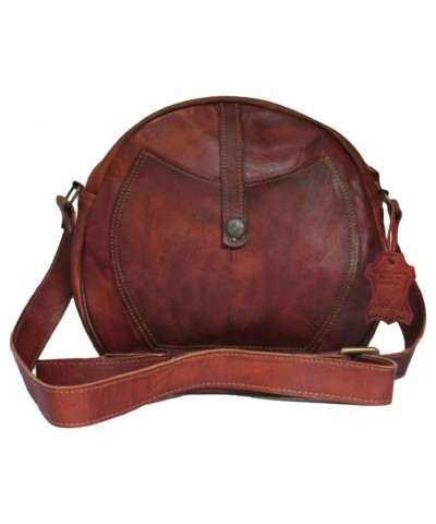 Genuine Leather Women's Crossbody Semi-Circular Hobo Style Shoulder Bag $24.47 Crossbody Bags