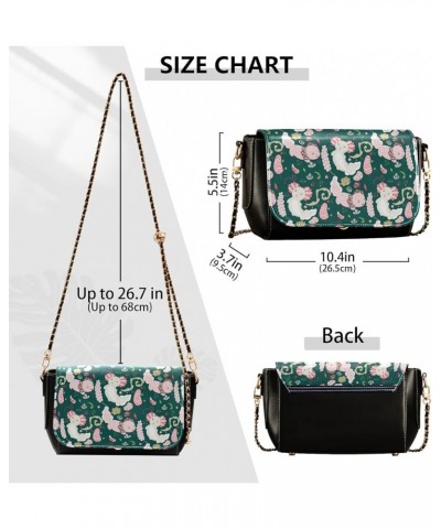 Crossbody Bags for Women Trendy Women's Black Shoulder Bag Small PU Leather Flap Cross Body Bag Handbags Pattern9 $24.59 Cros...