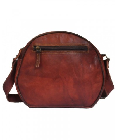 Genuine Leather Women's Crossbody Semi-Circular Hobo Style Shoulder Bag $24.47 Crossbody Bags