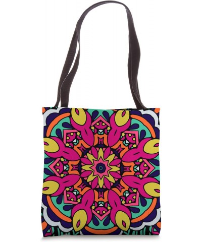 Hippie Abstract Colorful Boho Mandala Tote Bag $12.00 Totes