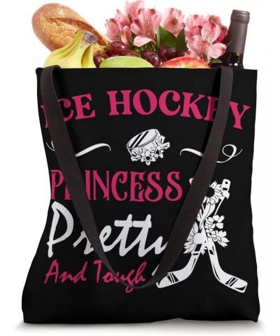 Ice Hockey Princess Ice Hockey Player Stick Winter Sports Tote Bag $11.60 Totes