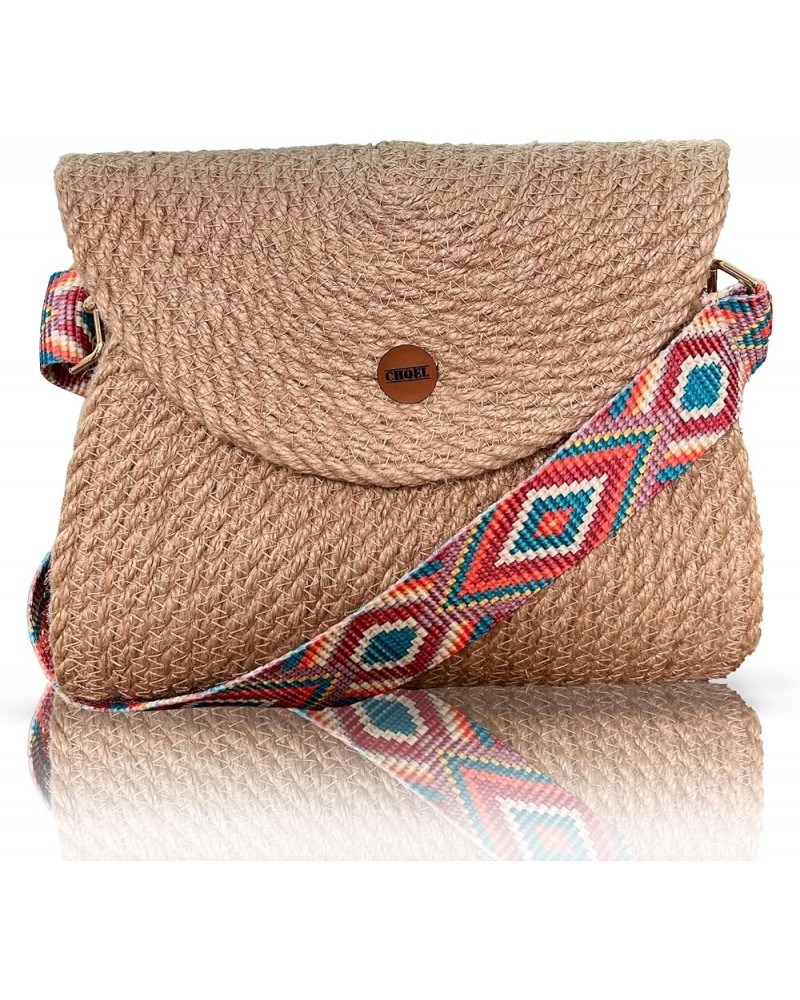 Handmade Cotton Rope Crossbody Bag, Trendy Summer, Travel, Beach Clutch Purse, Bohemian Naturel Women Handbag Kindless $19.35...