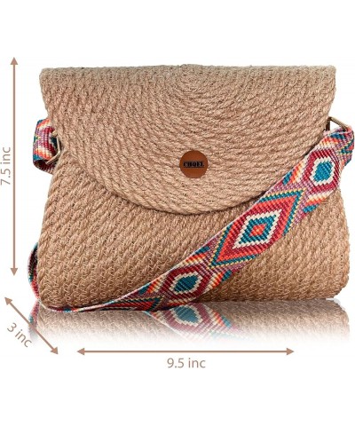 Handmade Cotton Rope Crossbody Bag, Trendy Summer, Travel, Beach Clutch Purse, Bohemian Naturel Women Handbag Kindless $19.35...