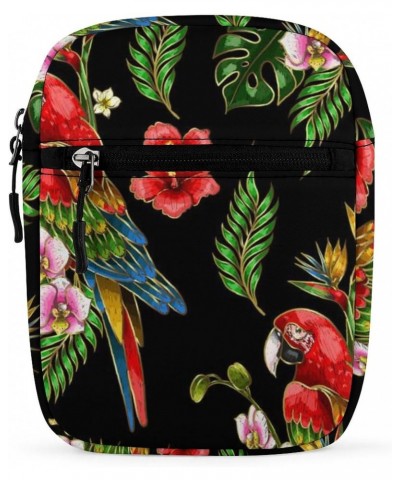 Ara Parrot Small Crossbody Purse Cute Travel Shoulder Bag with Adjustable Strap for Men Women $14.27 Crossbody Bags