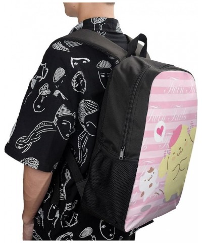 Travel Bag Fashion Po M Pom Pur in Backpack Printed Casual Daypack Multipurpose Bag 17inch Style $20.30 Backpacks