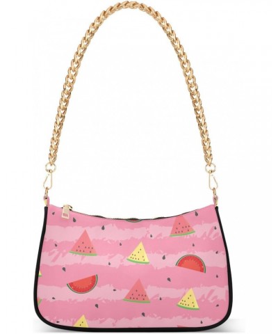 Cute Watermelons Cool Fruits Shoulder Bag for Women Hobo Bags Small Chain Shoulder Bags Clutch Handbag Tote Crossbody Bag Pur...