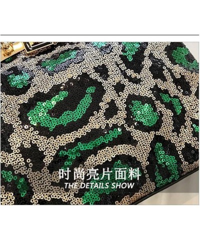 Luxury Women Giltter Handbag Evening Clutch Contrasting Color Sequins Shoulder Bags Banquet Blue Chain Messenger Bags Rose Re...